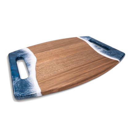 XL Curved Acacia Board With 2 Handles