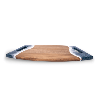 XL Curved Acacia Board With 2 Handles