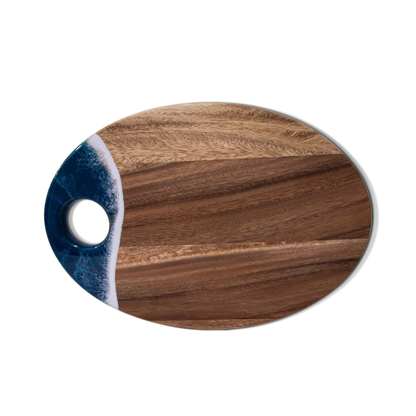 XL Oval Acacia Board With Dip Holder