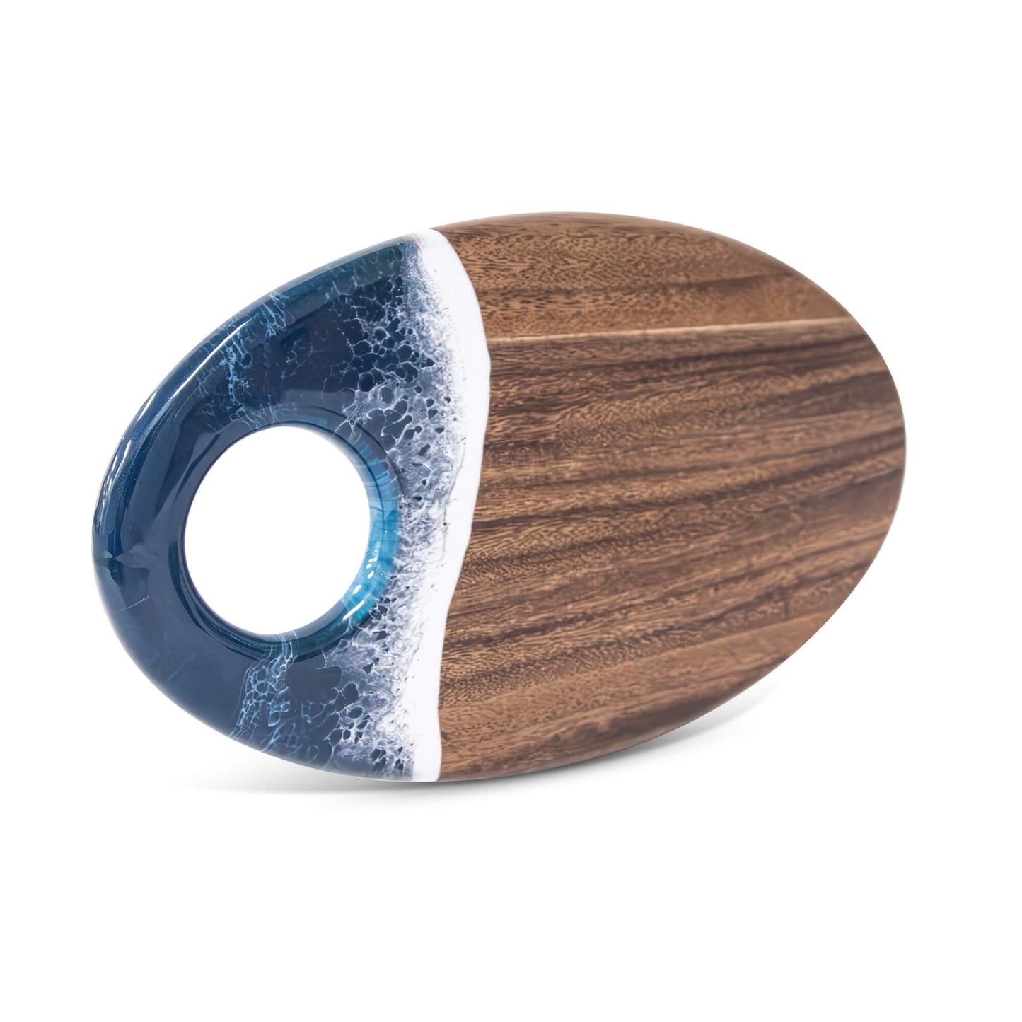 Medium Oval Acacia Board With Dip Holder