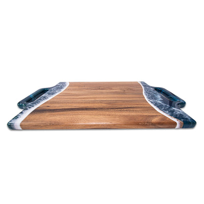 2XL Rectangle Acacia Board With 2 Extended Handles