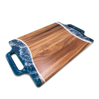 2XL Rectangle Acacia Board With 2 Extended Handles