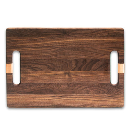 2XL Rectangle Walnut Board With 2 Handles with Wire Wrap