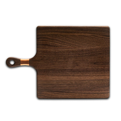 XL Rectangle Walnut Board With Handle with Wire Wrap