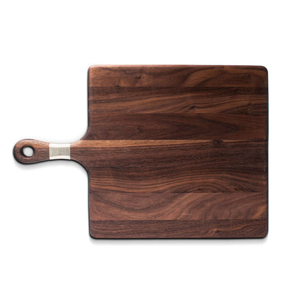 XL Rectangle Walnut Board With Handle with Wire Wrap