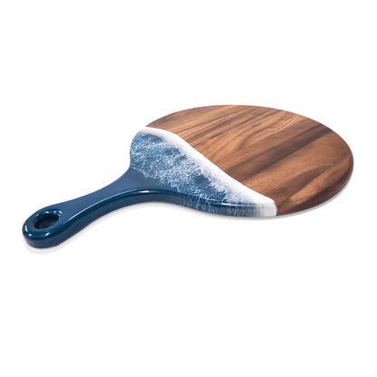 XL Round Acacia Board With Handle