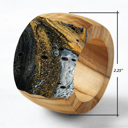 2.25" Dia Wooden Napkin Ring