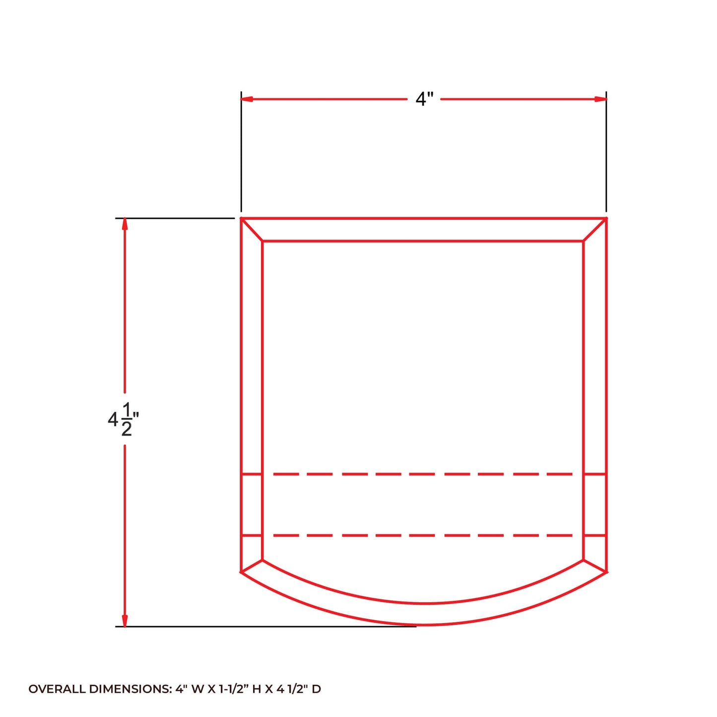 Mahogany Display Stand With 1 Slot