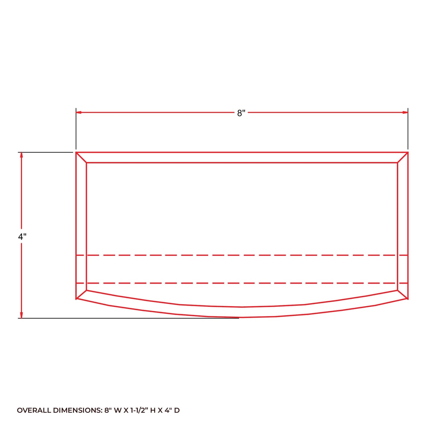 XL Mahogany Display Stand With 1 Slot