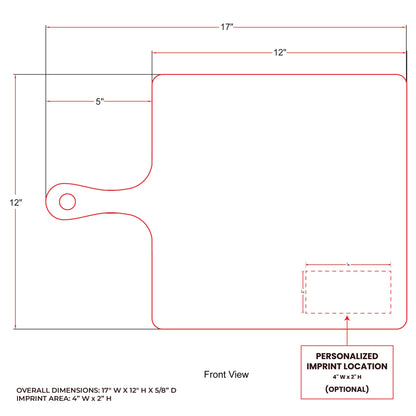 XL Rectangle Acacia Board With Handle